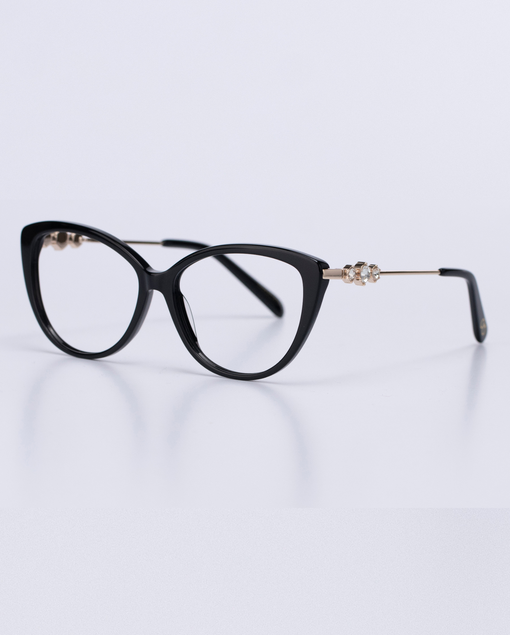 ÓCULOS DE GRAU LOOCAU A22811 C1 FEMININA GATINHO VERMELHO / MARROM / PRETO